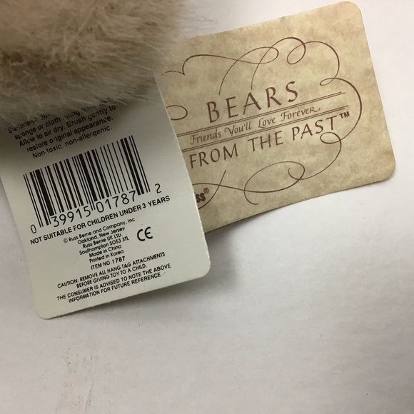 Teddy Bear, Trafalgar Russ Berrie & Co. 16” cuddly soft unjointed bear. NWT - Picture 8 of 9